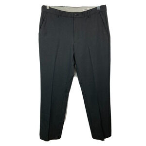 Greg Norman Pants Mens Sz 36x32 Black Straight Leg Golf Dress Stretch